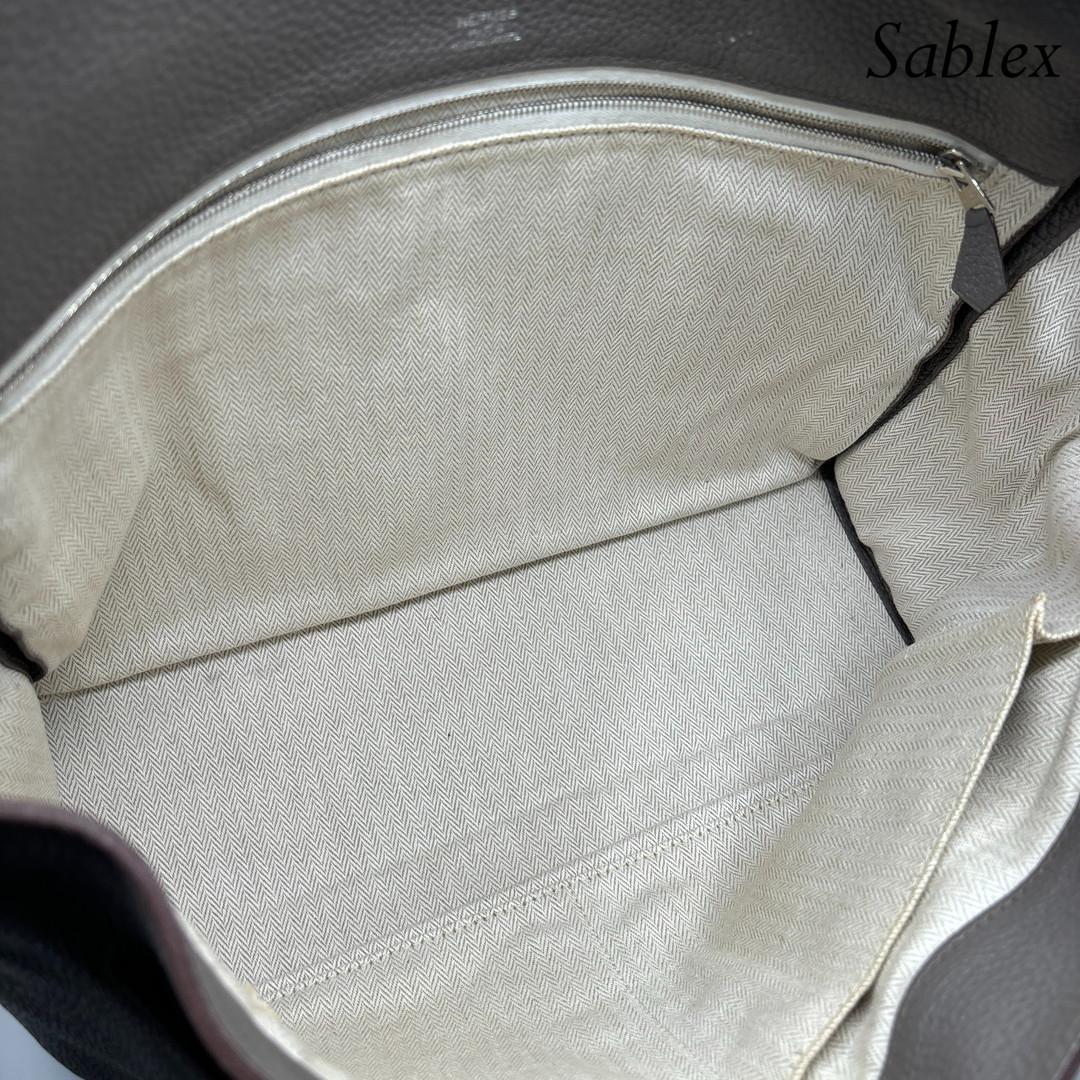 【新品同様】エルメス サックアルフレッド35 トリヨンクレマンス エタン □P刻