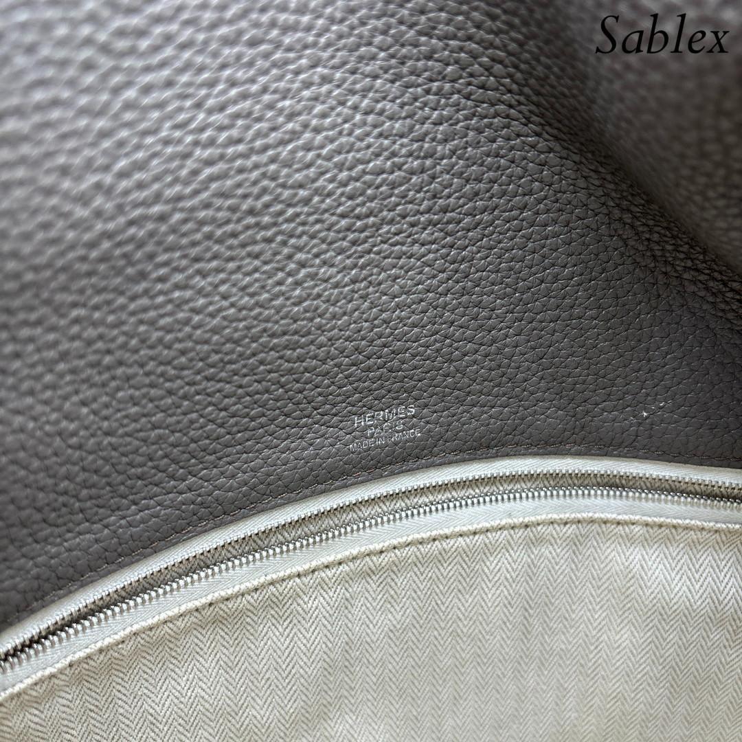 【新品同様】エルメス サックアルフレッド35 トリヨンクレマンス エタン □P刻