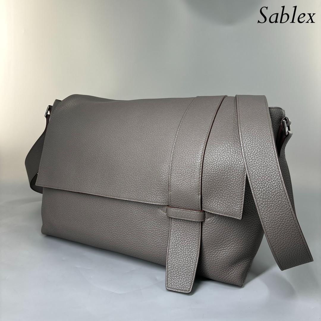 【新品同様】エルメス サックアルフレッド35 トリヨンクレマンス エタン □P刻