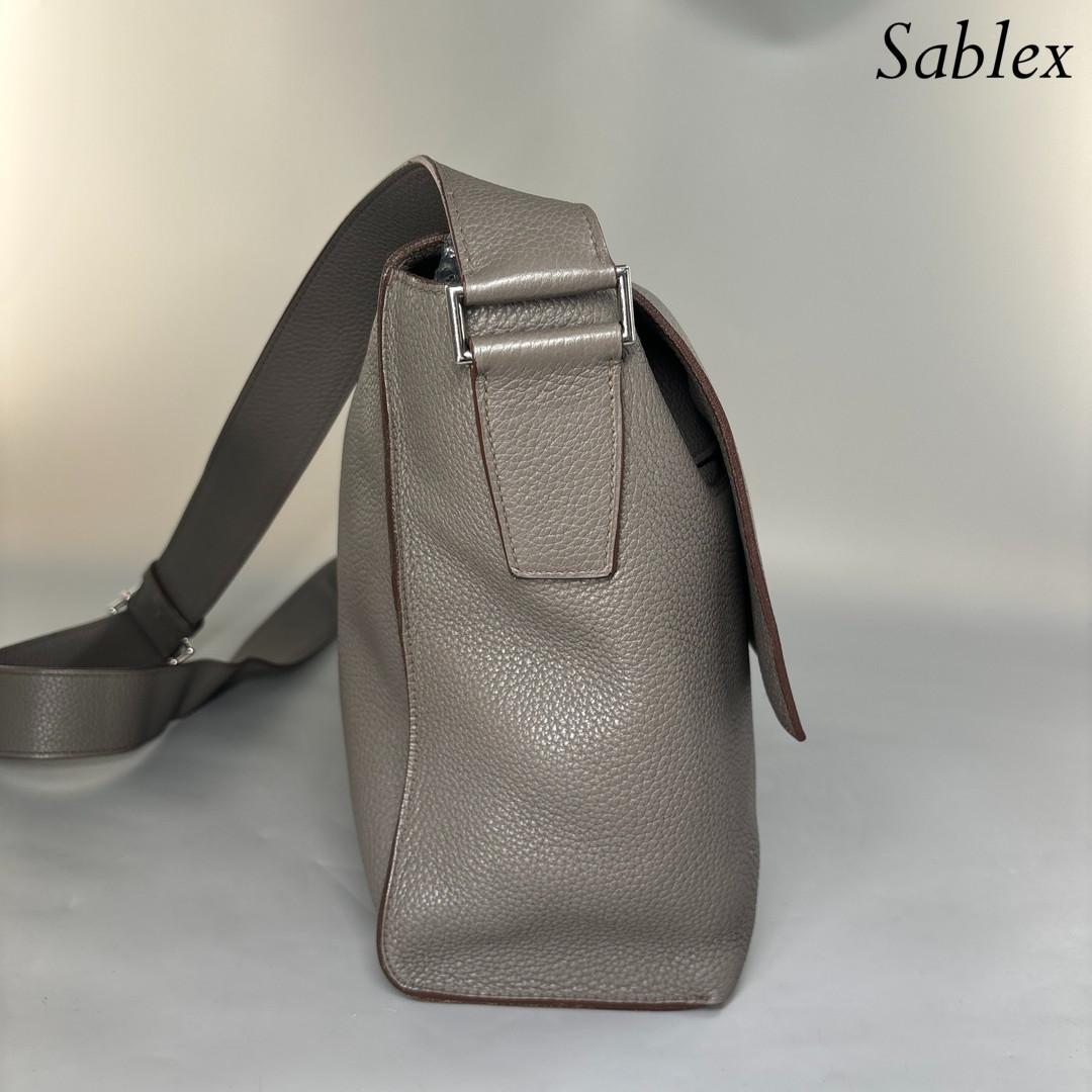 【新品同様】エルメス サックアルフレッド35 トリヨンクレマンス エタン □P刻