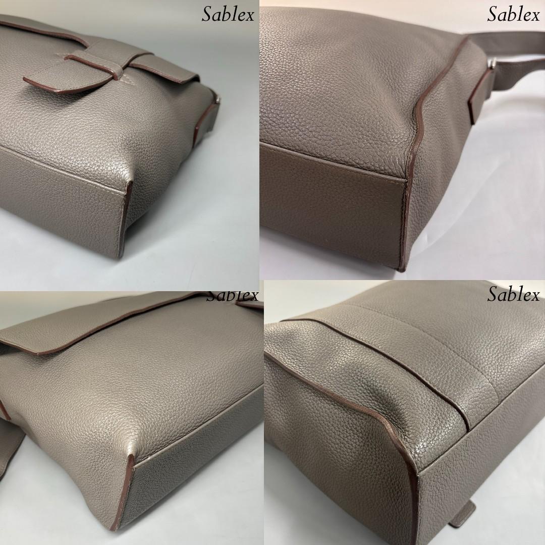 【新品同様】エルメス サックアルフレッド35 トリヨンクレマンス エタン □P刻