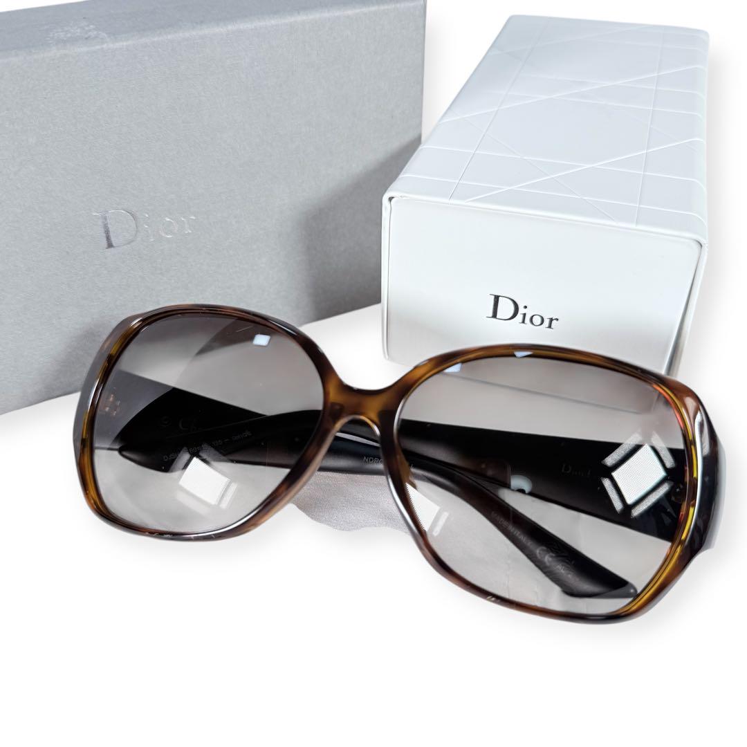 【美品】Christian Dior カナージュ　バタフライ　サングラス