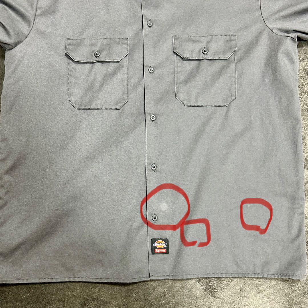 シュプリーム ディッキーズ Supreme Dickies コラボ　ワークシャツ