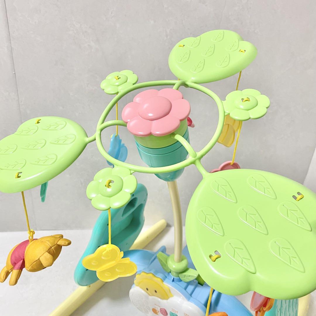 【美品】くまのプーさんえらべる回転6wayジムにへんしんメリー　付属品完品①