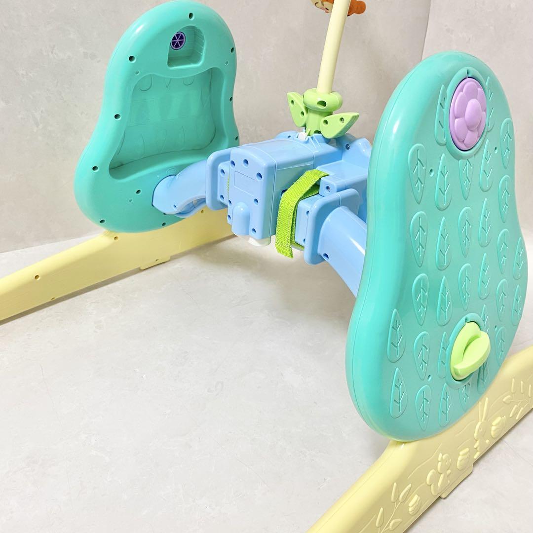 【美品】くまのプーさんえらべる回転6wayジムにへんしんメリー　付属品完品①