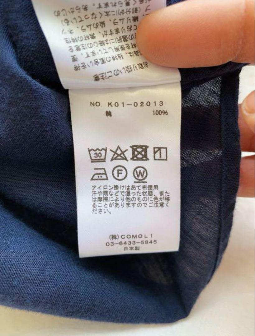 コモリ comoli ベタシャンスキッパーシャツ 半袖