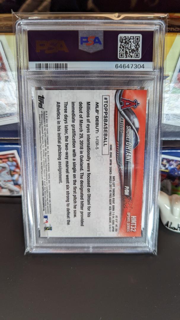 ゲームセンター・ゲームカード 2018 Topps Chrome Shohei Ohtani PSA WBC