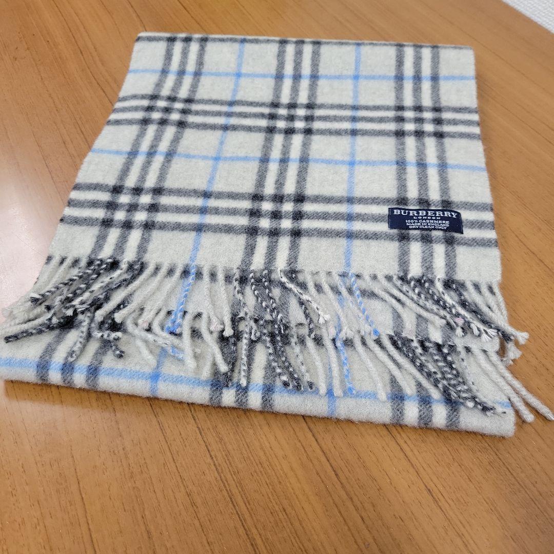 BURBERRY カシミヤマフラー ☆状態良好☆　約135㎝　※真贋鑑定済み☆