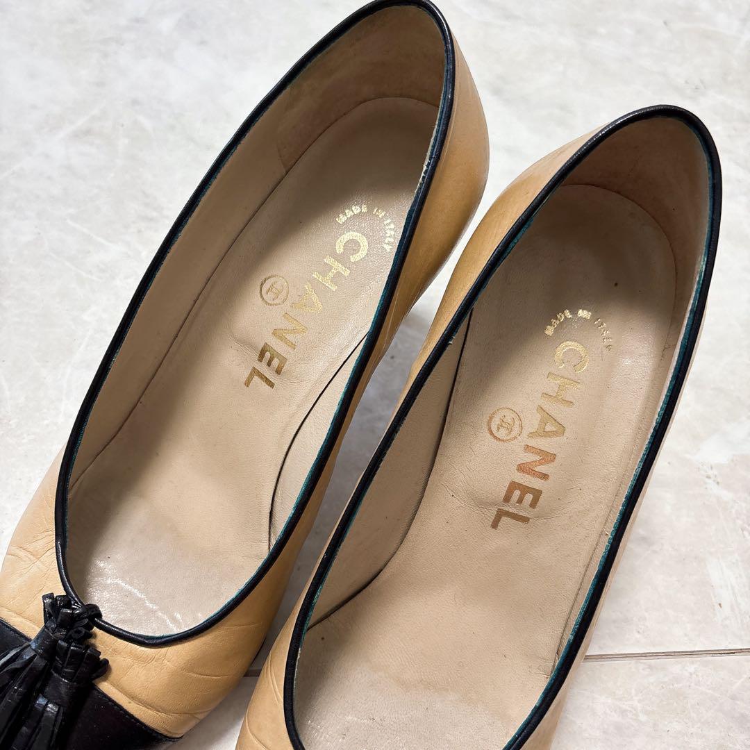定価12万円 CHANEL シャネル タッセル パンプス 22.5cm