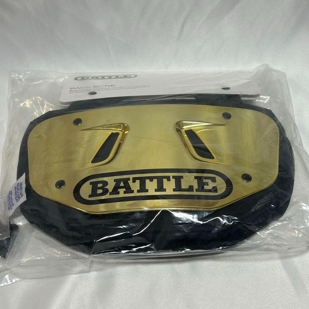 海外ブランド通販 公式サイト BATTLE 新品】 アメフト メタリックゴールド バックプレート アクセサリー
