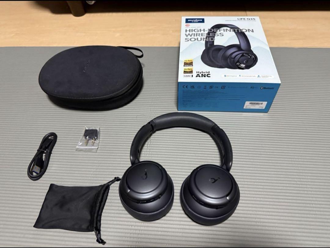 Soundcore Life Q35ワイヤレスヘッドホン 高音質 ANC