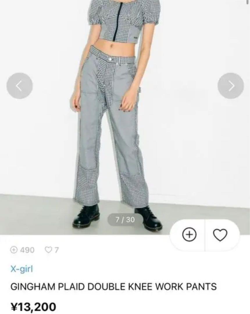X-girl（エックスガール）の「TARTAN PLAID FLARE PANTS（その他