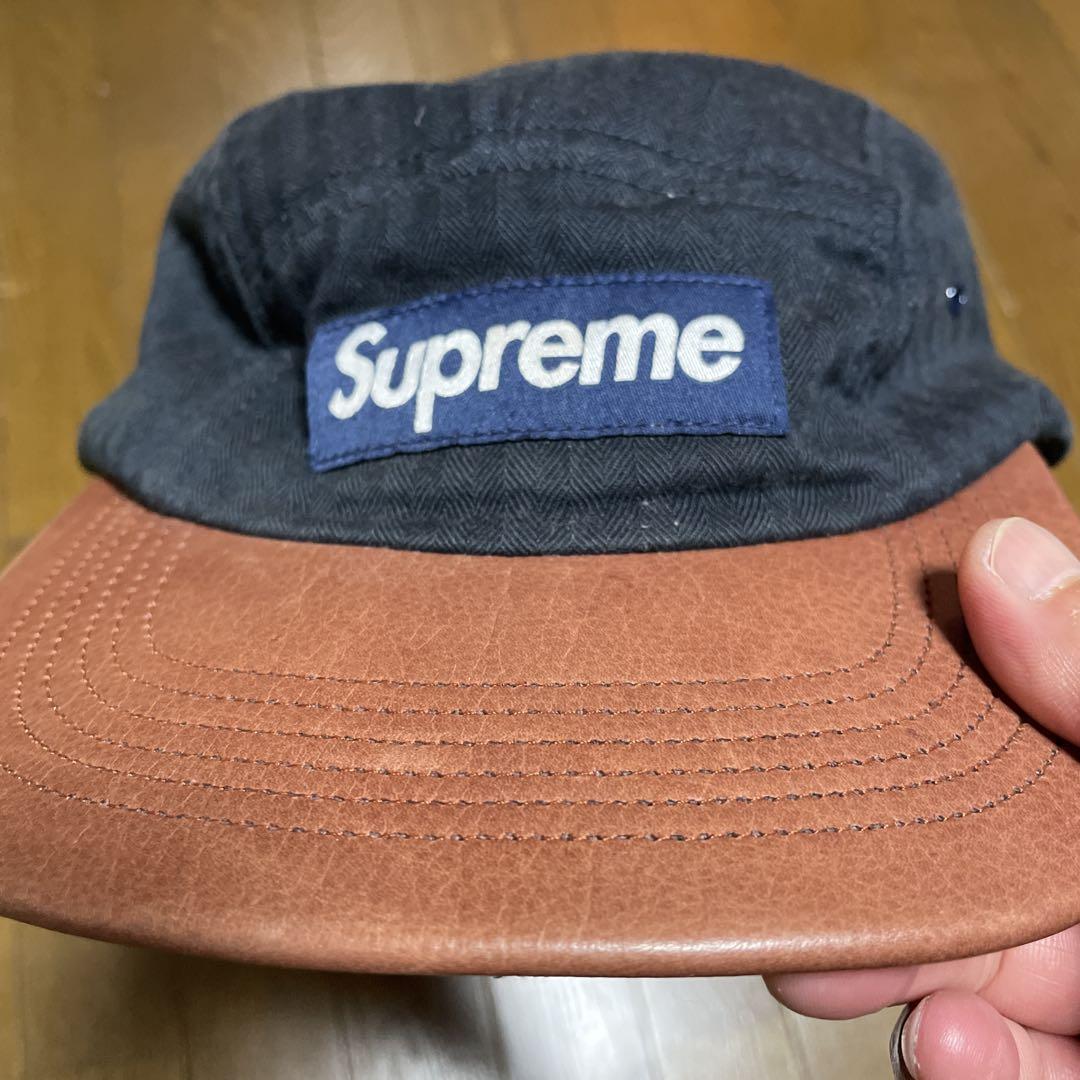 Supreme ワークキャップ 黒/茶 - メルカリ