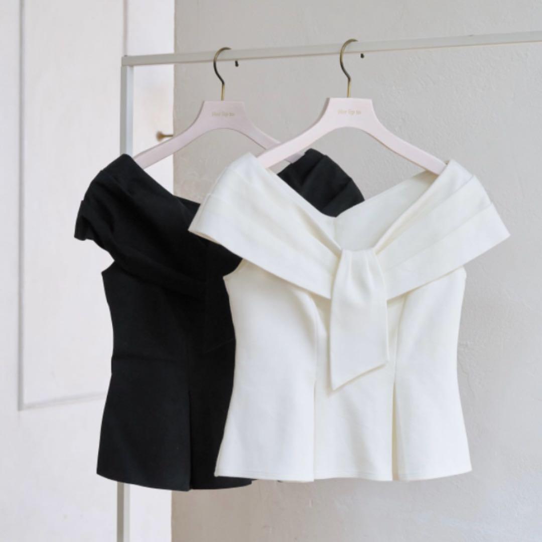 herlipto Lily Shawl Peplum Top