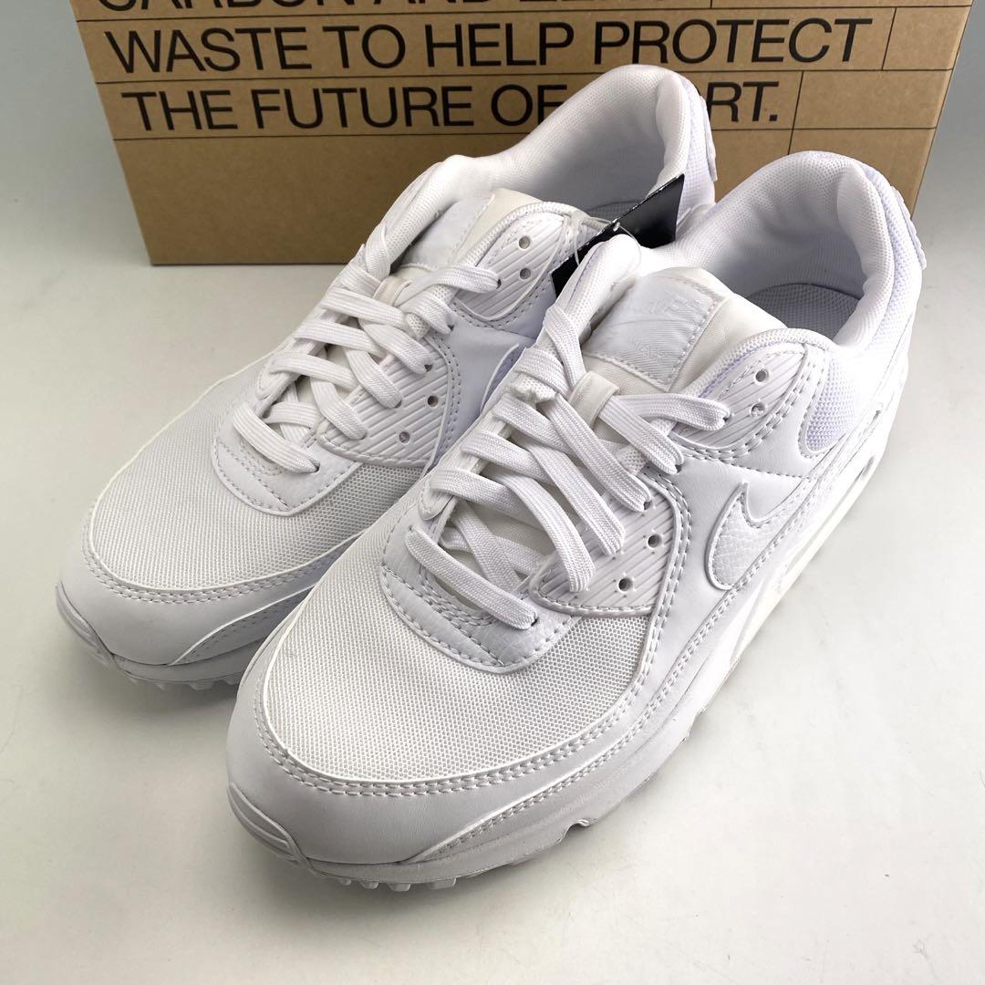 NIKE エアマックス90 トリプルホワイト - メルカリ