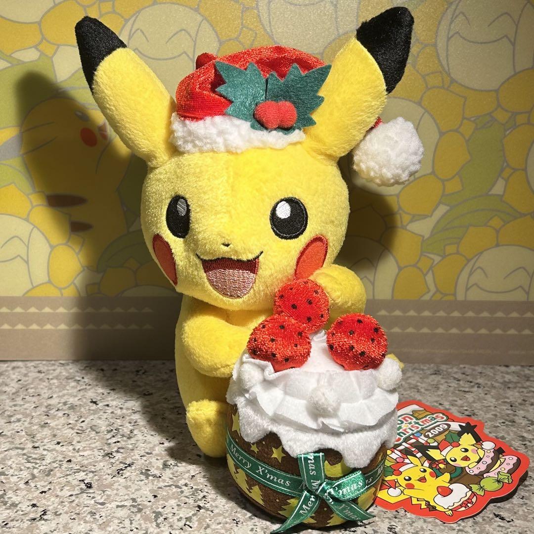 【レア】ポケモンピカチュウぬいぐるみ　2009年　クリスマスver No.12
