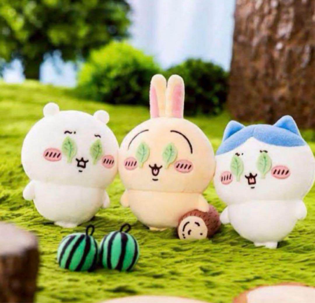 【ちいかわ】これってスイカ割り マスコット ちいハチうさ 3点セット ちいかわ】これってスイカ割り マスコット ちいハチうさ 3点