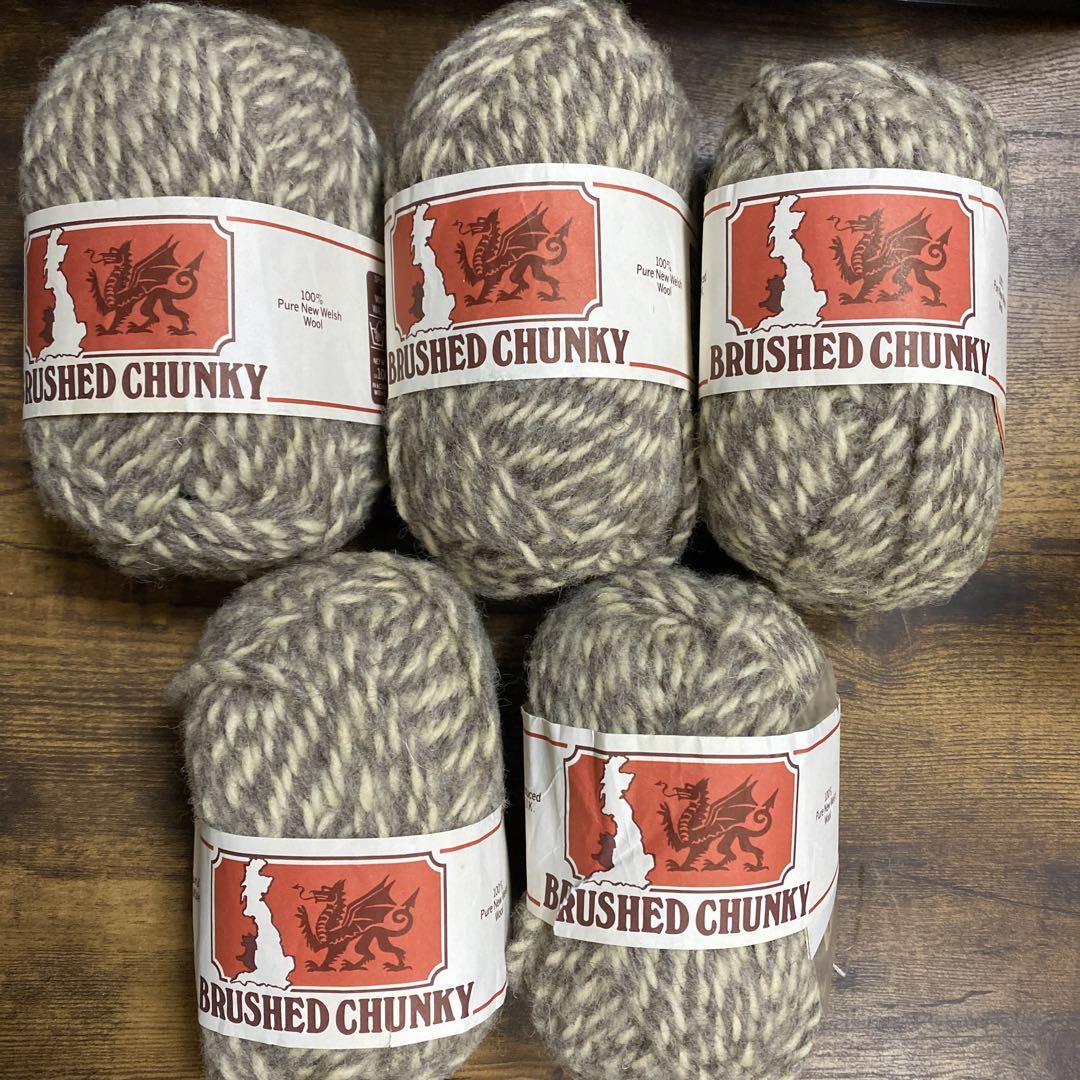 BRUSHED CHANKY毛糸5玉