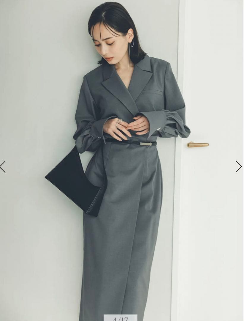 アニュアンス　ウエストコンシャスワンピース