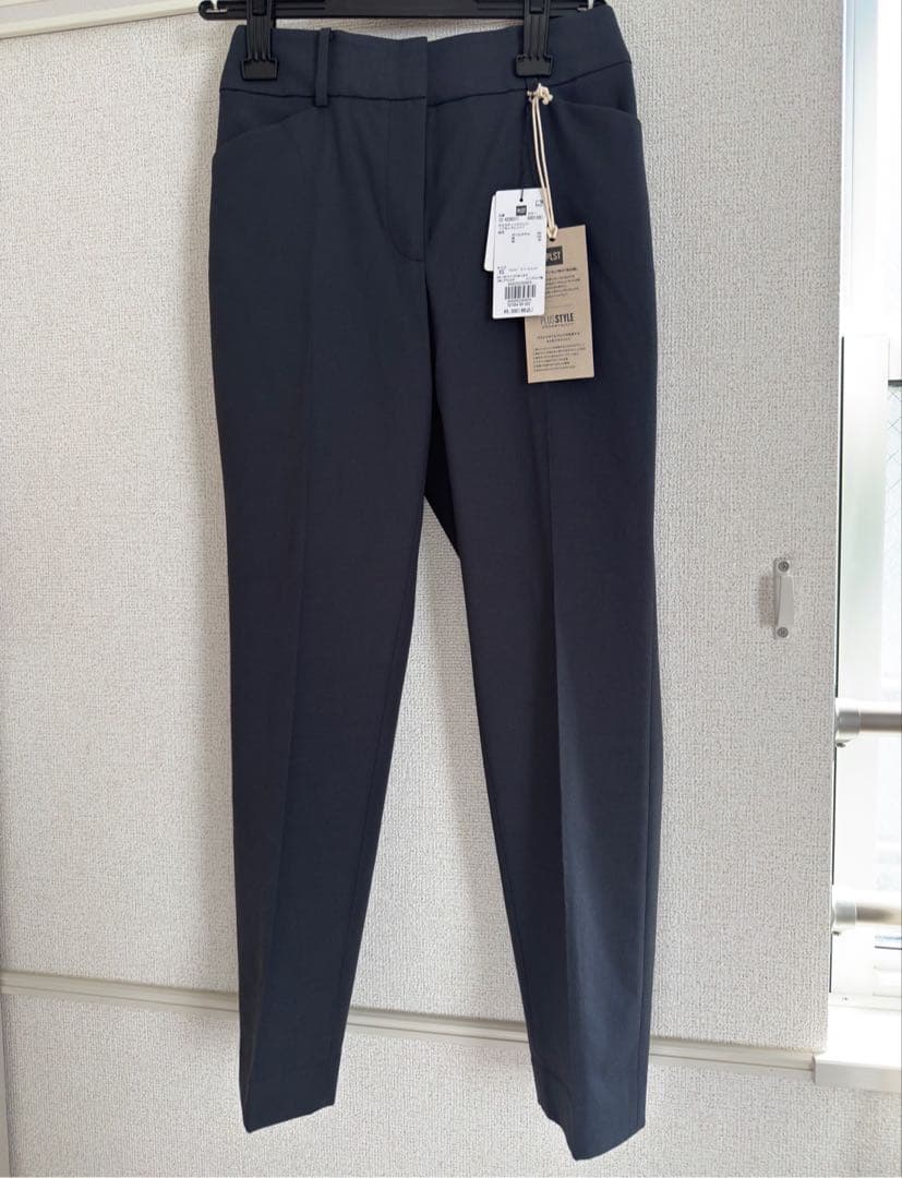 PLST プラステスティックパンツリネンブレンド　XS ネイビーグレー