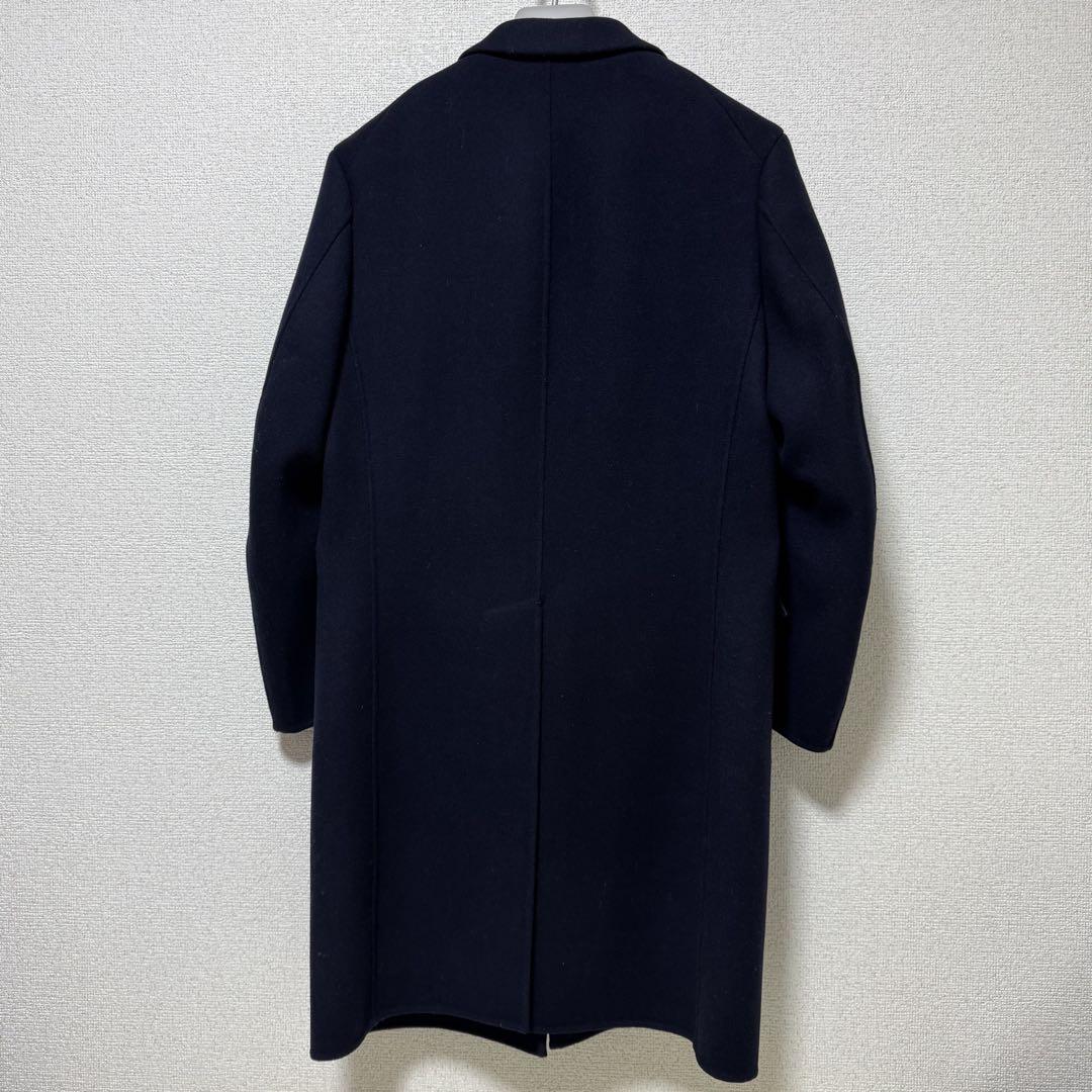 ユニクロ +J ウールブレンドチェスターコート ネイビー S 定価29,990円