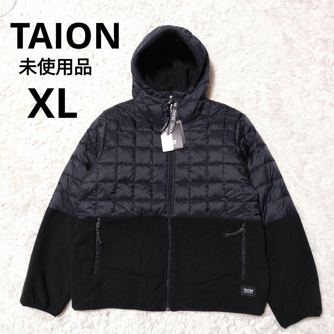 TAION 体温 フリースコンビ フードダウンジャケットXL LL TAION