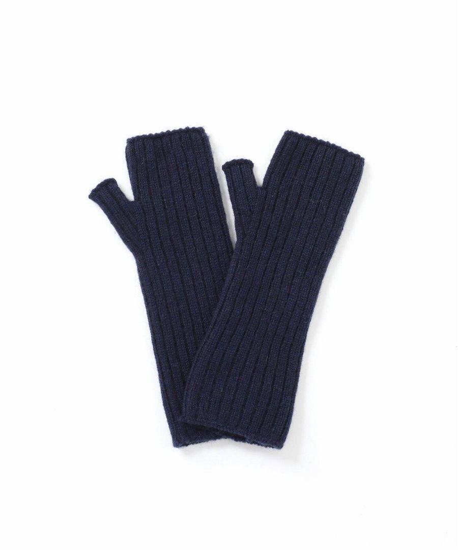 新品 Johnstons ジョンストンズ カシミア リブリストウォーマー