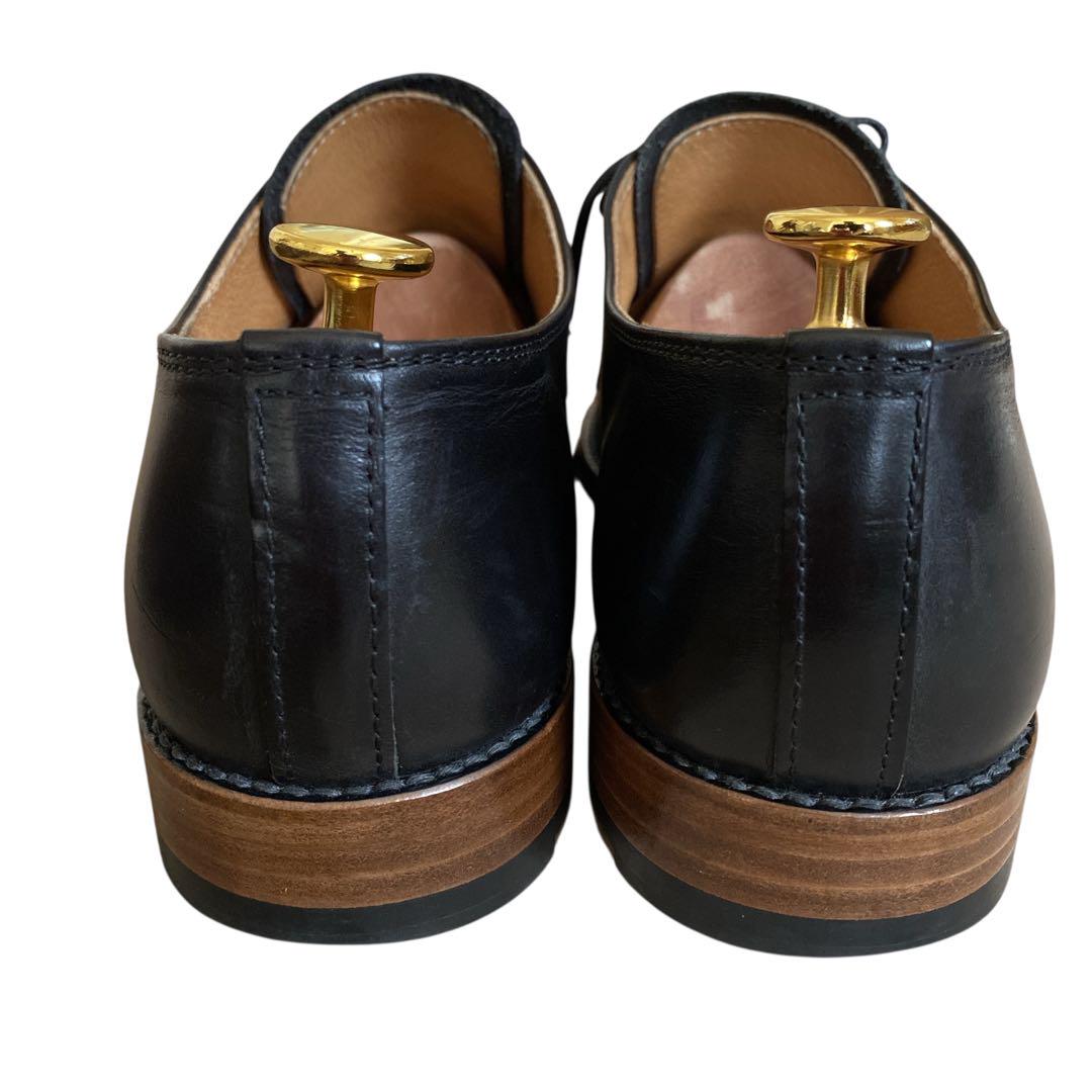 良品 PADRONE × Sot プレーントゥ シューズ 26.5㌢ 黒 別注 良品 PADRONE × Sot プレーントゥ シューズ 26.5㌢ 黒 別注