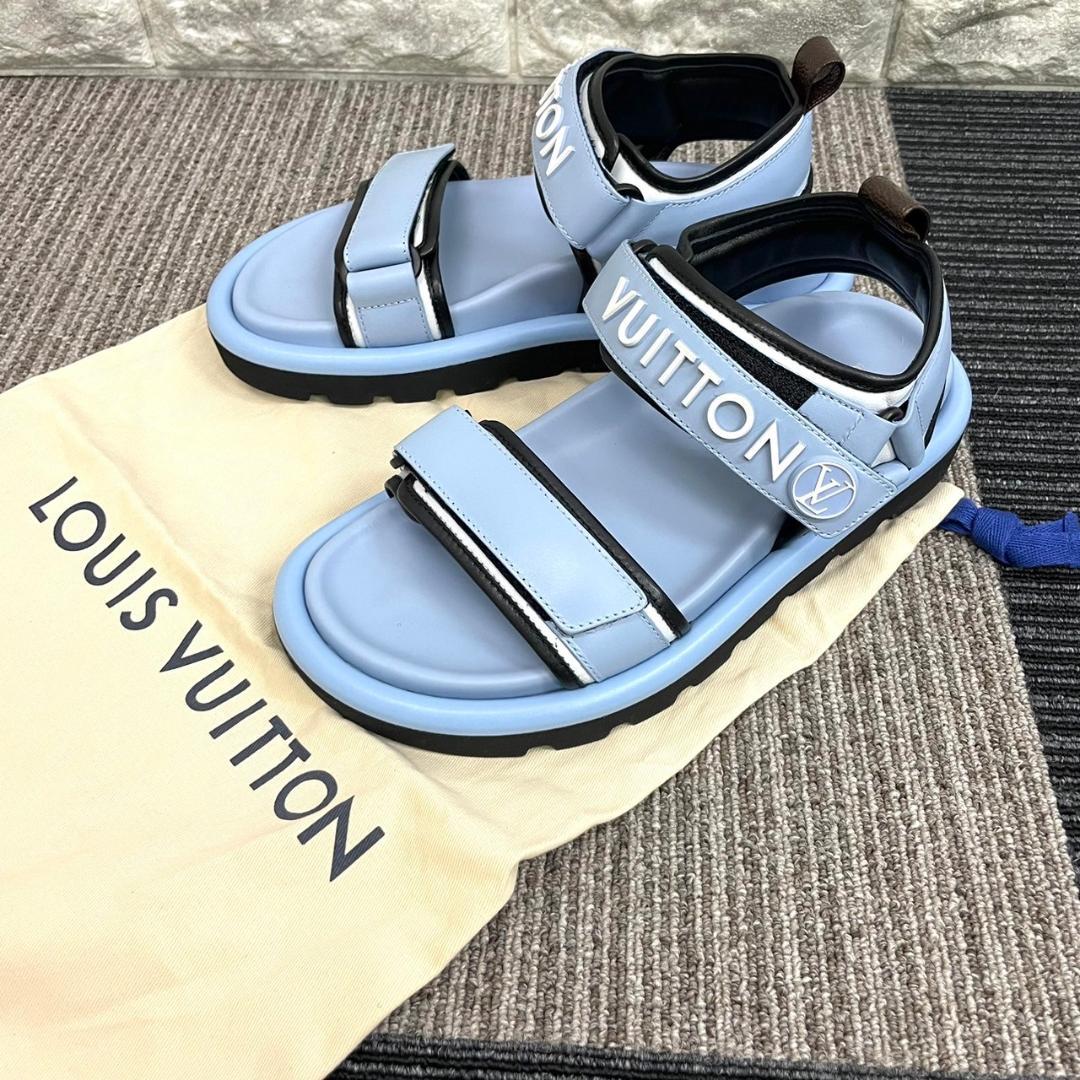 未使用 Louis Vuitton ルイヴィトン ピローフラット プールサンダル 未使用 Louis Vuitton ルイヴィトン ピローフラット プールサンダル