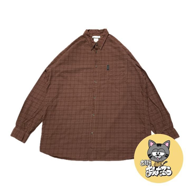 コロンビア 古着 長袖シャツ チェック オーバーサイズ XXL