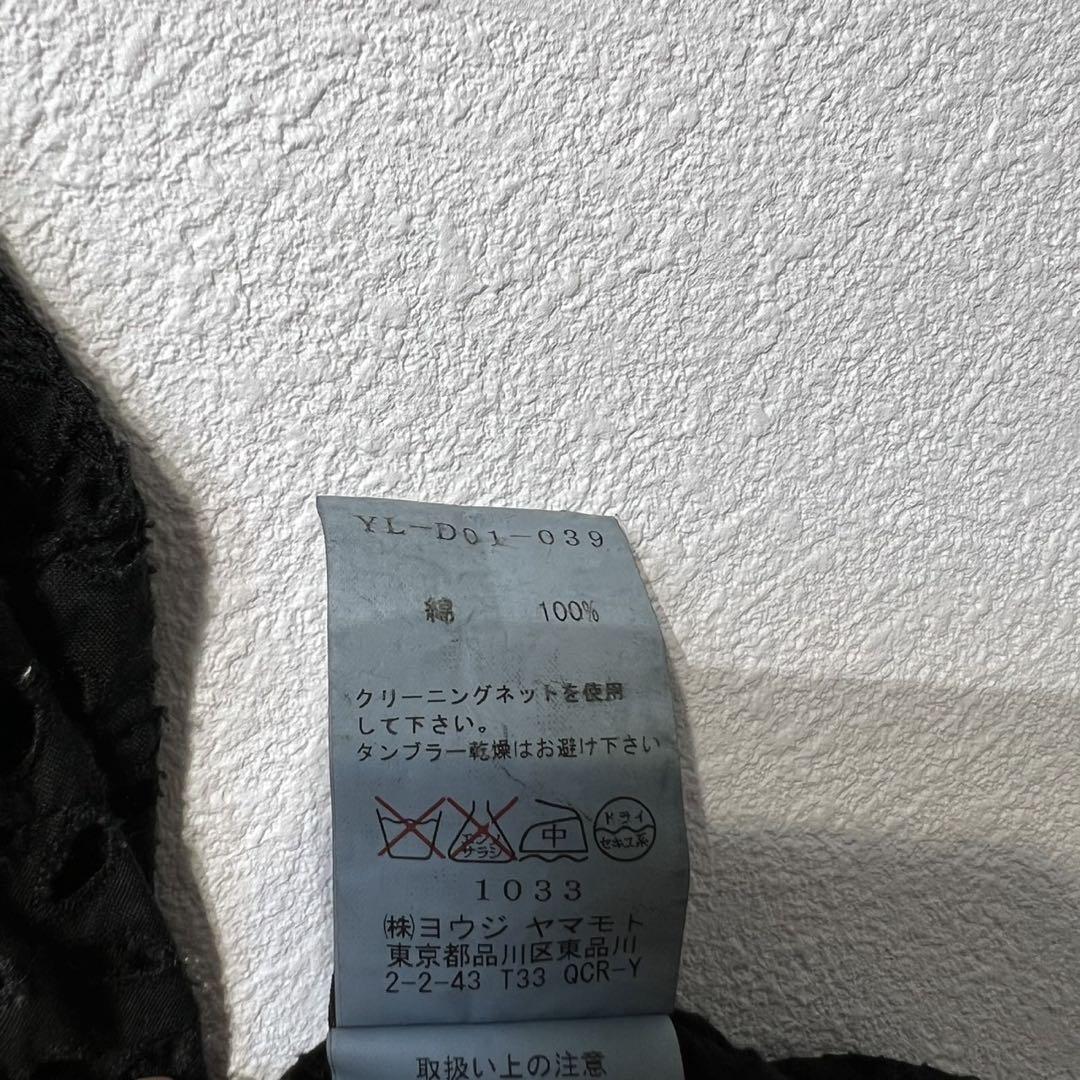 美品 ワイズ ノースリーブ レース シースルー 総柄 デザイン