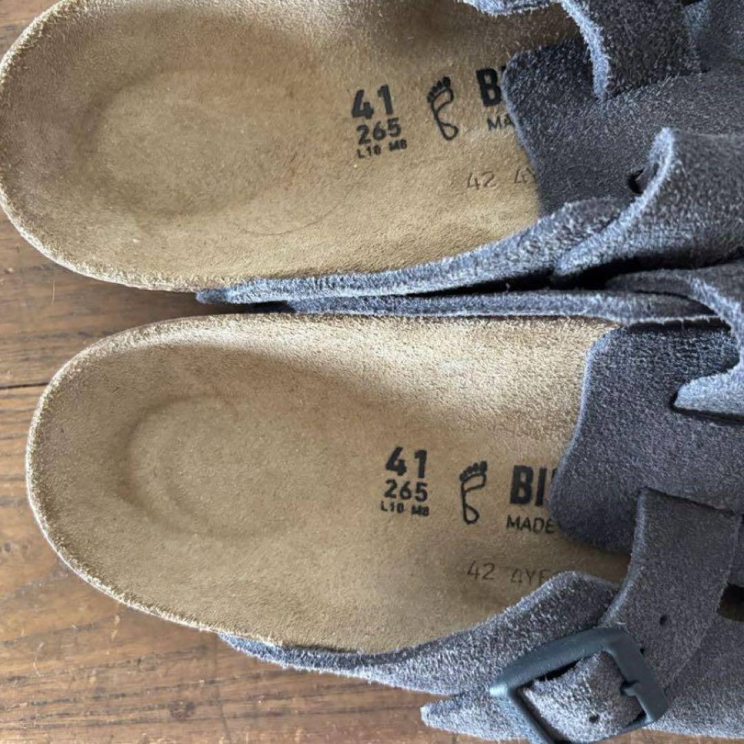 最終値下 今期 ボストン 未使用 ビルケン グレー 25ss