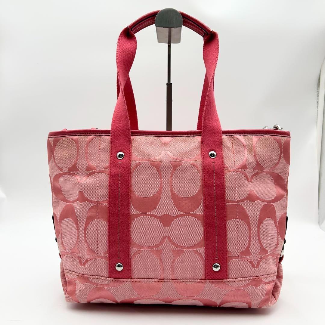 希少色✨ COACH トートバッグ シグネチャー ショルダー 2way y2k