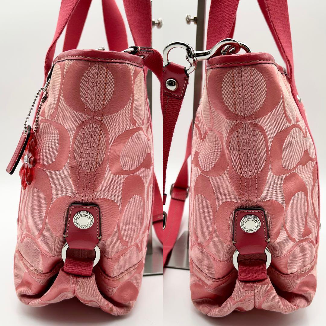 希少色✨ COACH トートバッグ シグネチャー ショルダー 2way y2k