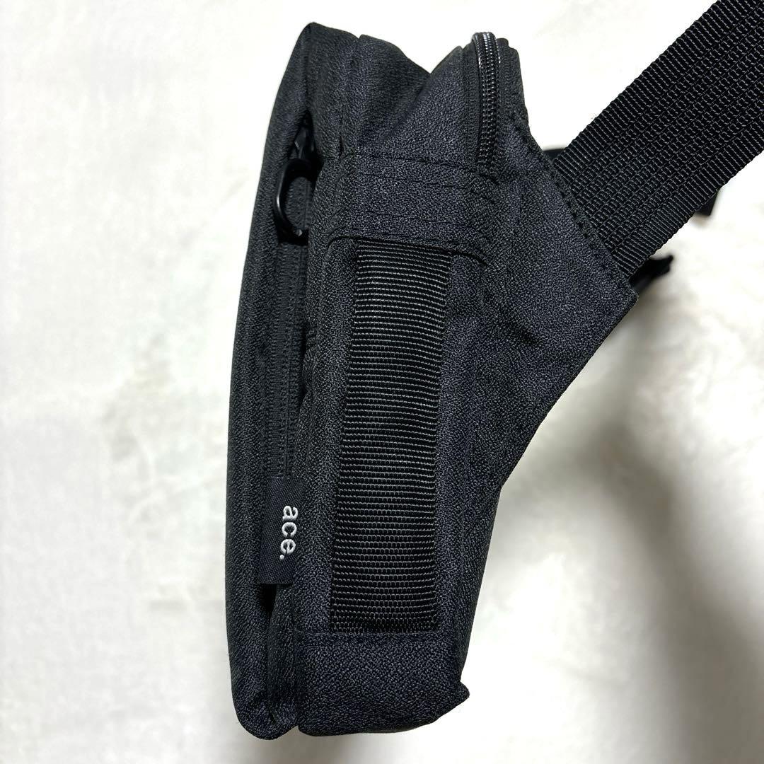 極美品✨エース　ショルダーバッグ　ボディバッグ　B5 ブラック　2way