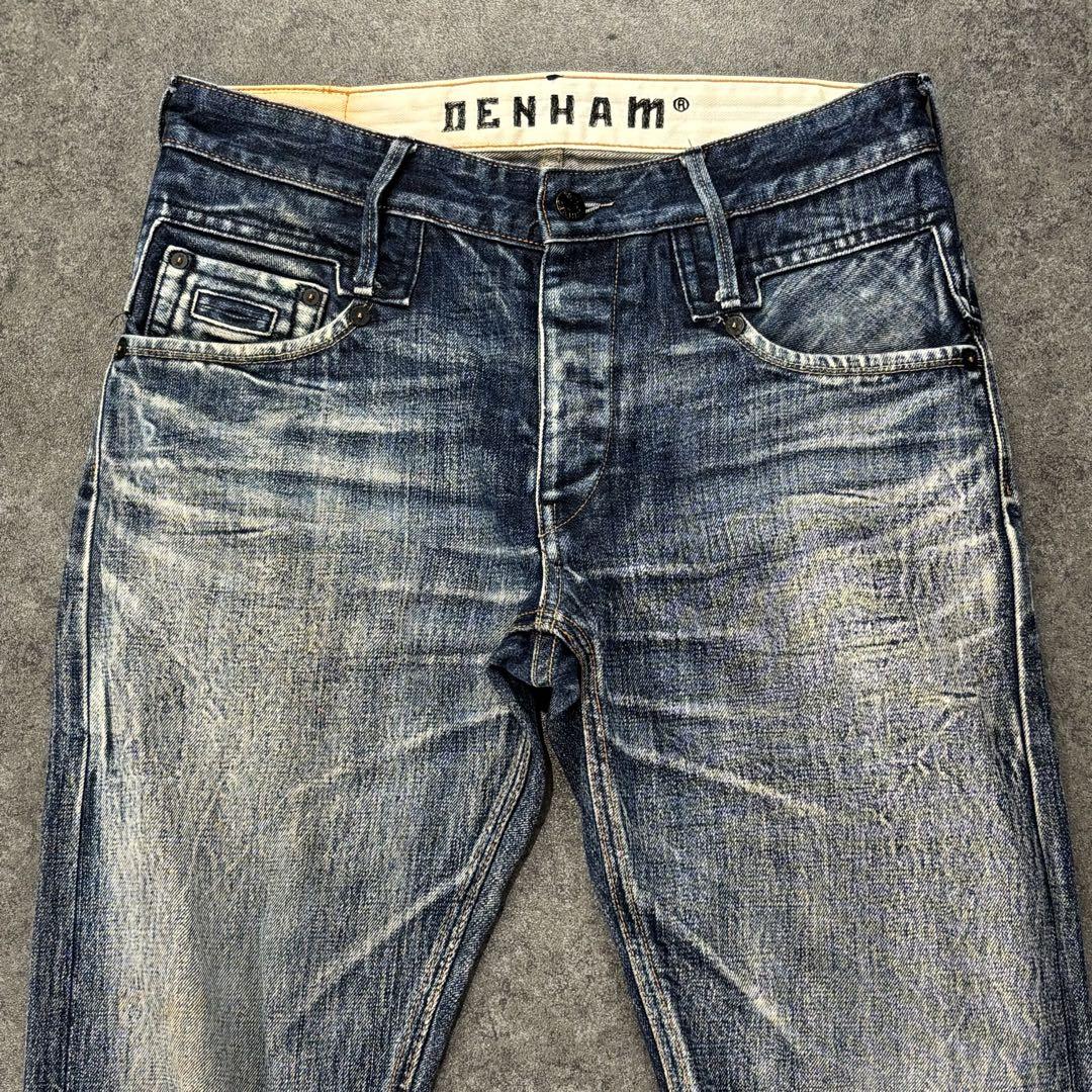 DENHAM SKIN デニムパンツ セルビッチ ダメージ ジーンズ 赤耳 30