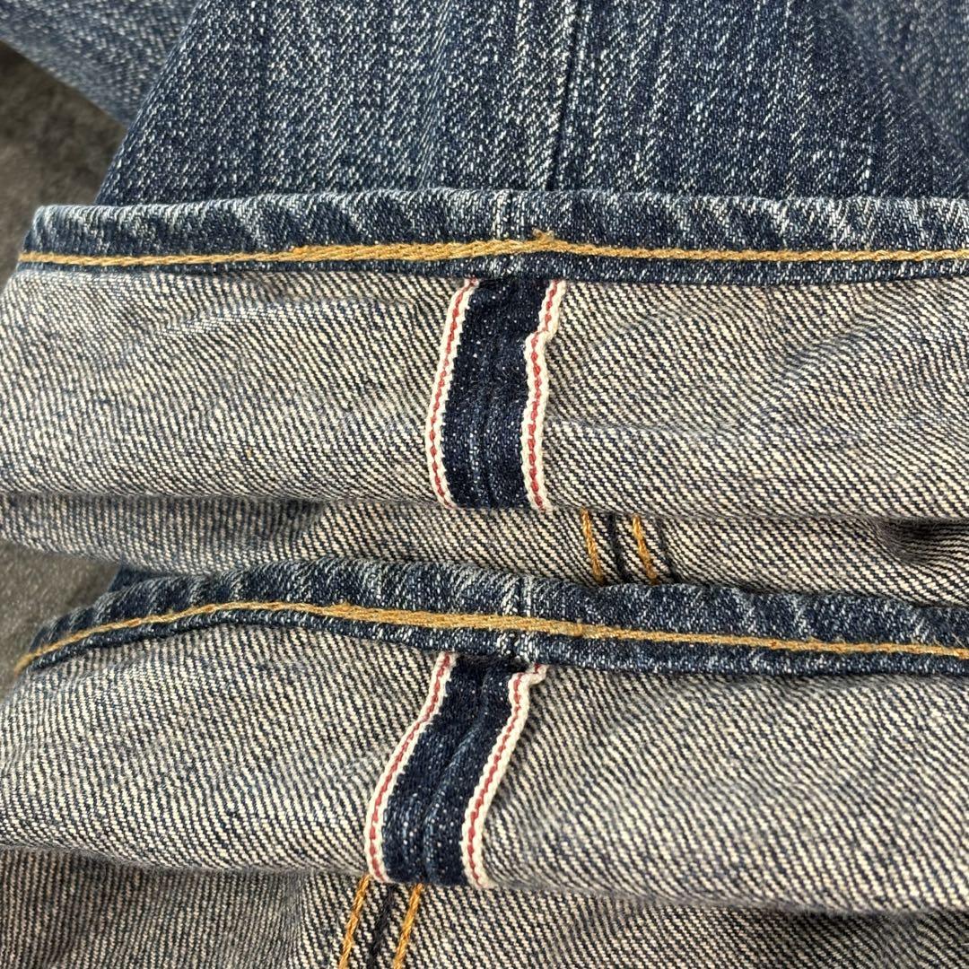 DENHAM SKIN デニムパンツ セルビッチ ダメージ ジーンズ 赤耳 30