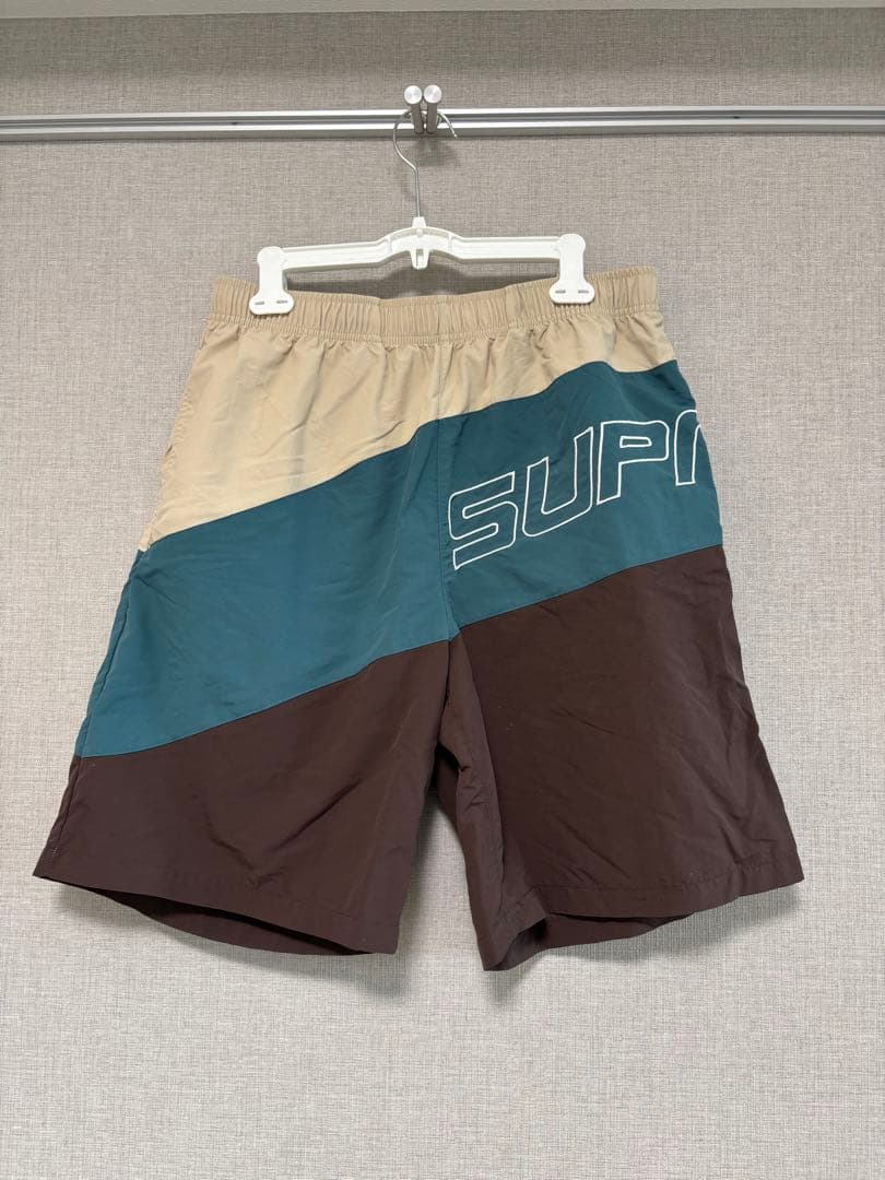 SUPREME Curve Nylon Short 水着 ブラウン ベージュM SUPREME