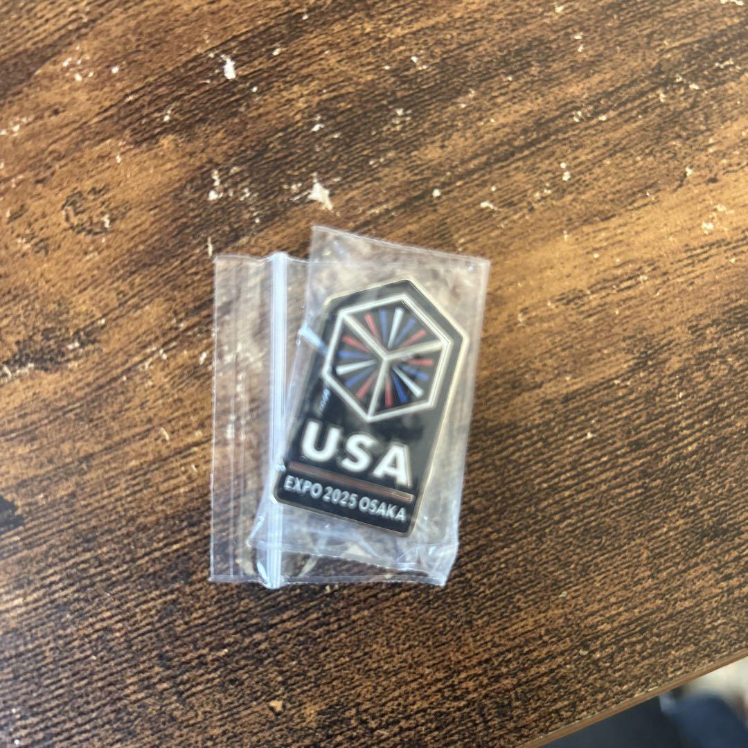 大阪関西万博 アメリカ館 ピンバッジ マグネット 非売品】大阪関西万博2025 USA Pavilion アメリカ館 ピンバッジ