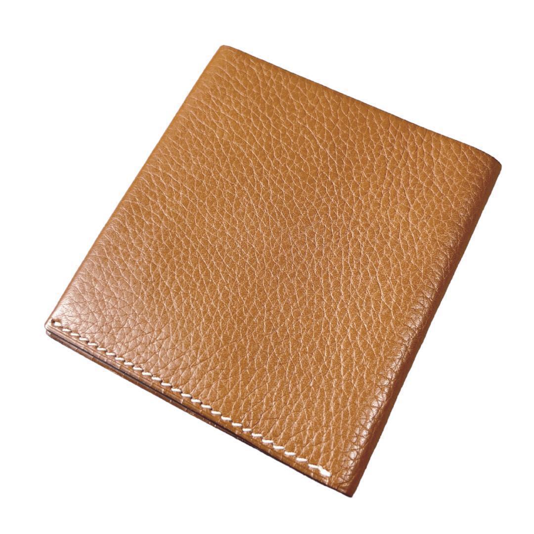 【上質革◆定価34100円】Ciseiシセイ 二つ折り財布 純札入れ 茶ブラウン