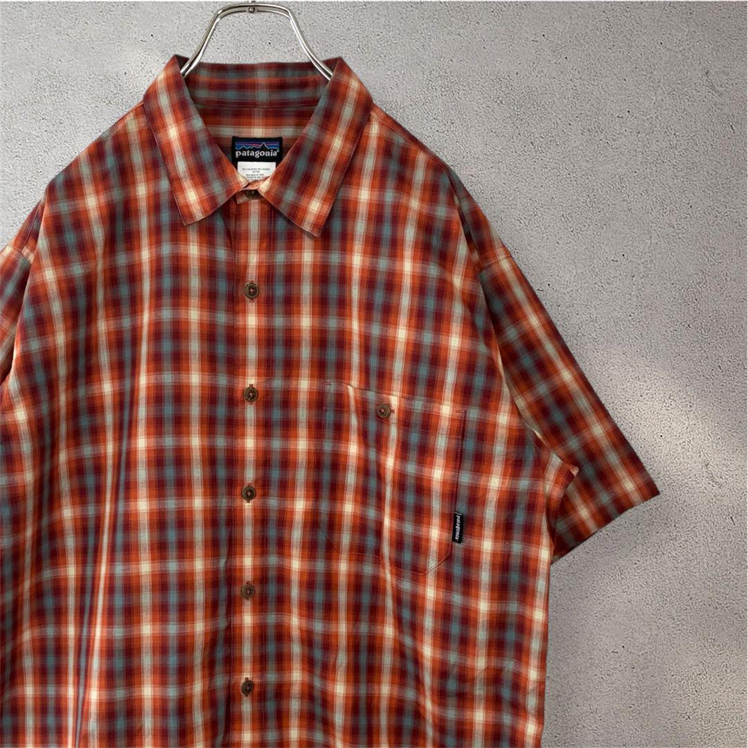 00s Patagonia オンブレチェックシャツ パタゴニア 古着