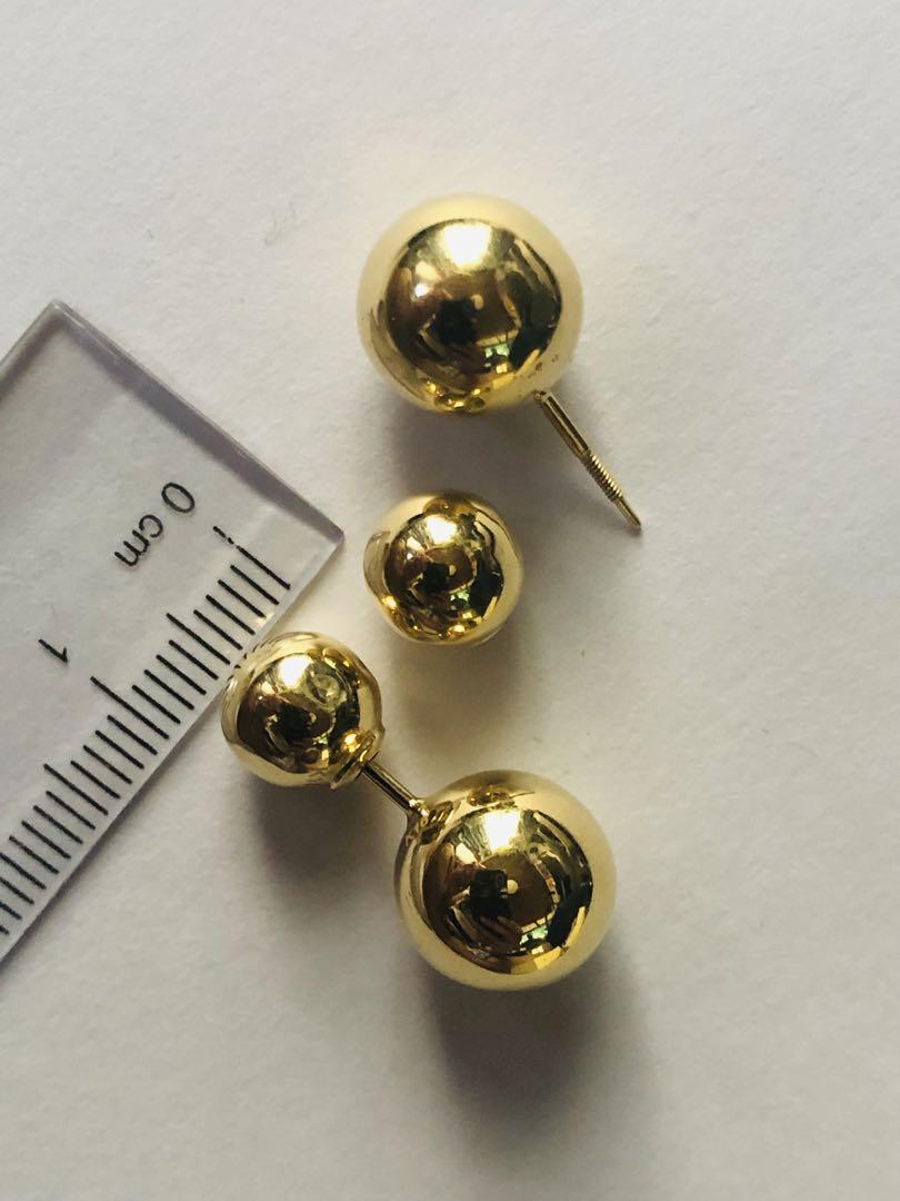 k18金11x8mm ディオールピアス k18金11x8mm ディオールピアス