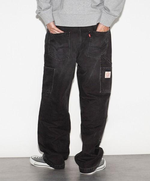 Levi's 568 ダブルニー かわしまたかひろ 黒　30 30×30【新品】リーバイス 568 ルーズストレート ダブルニー