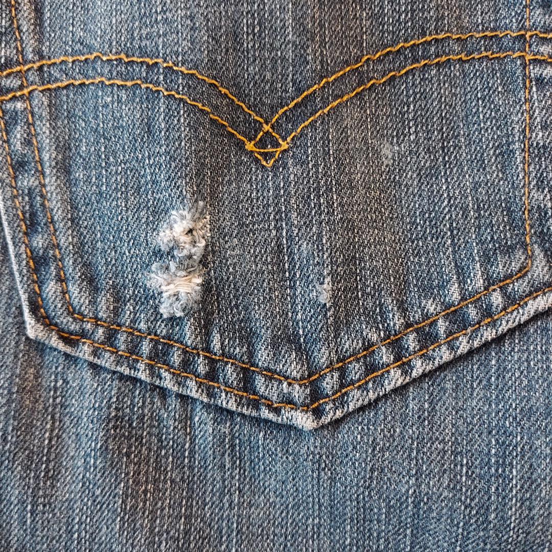 リーバイス569 Levis W32 ブルーデニム 青 ヒゲ 縦落ち 15238