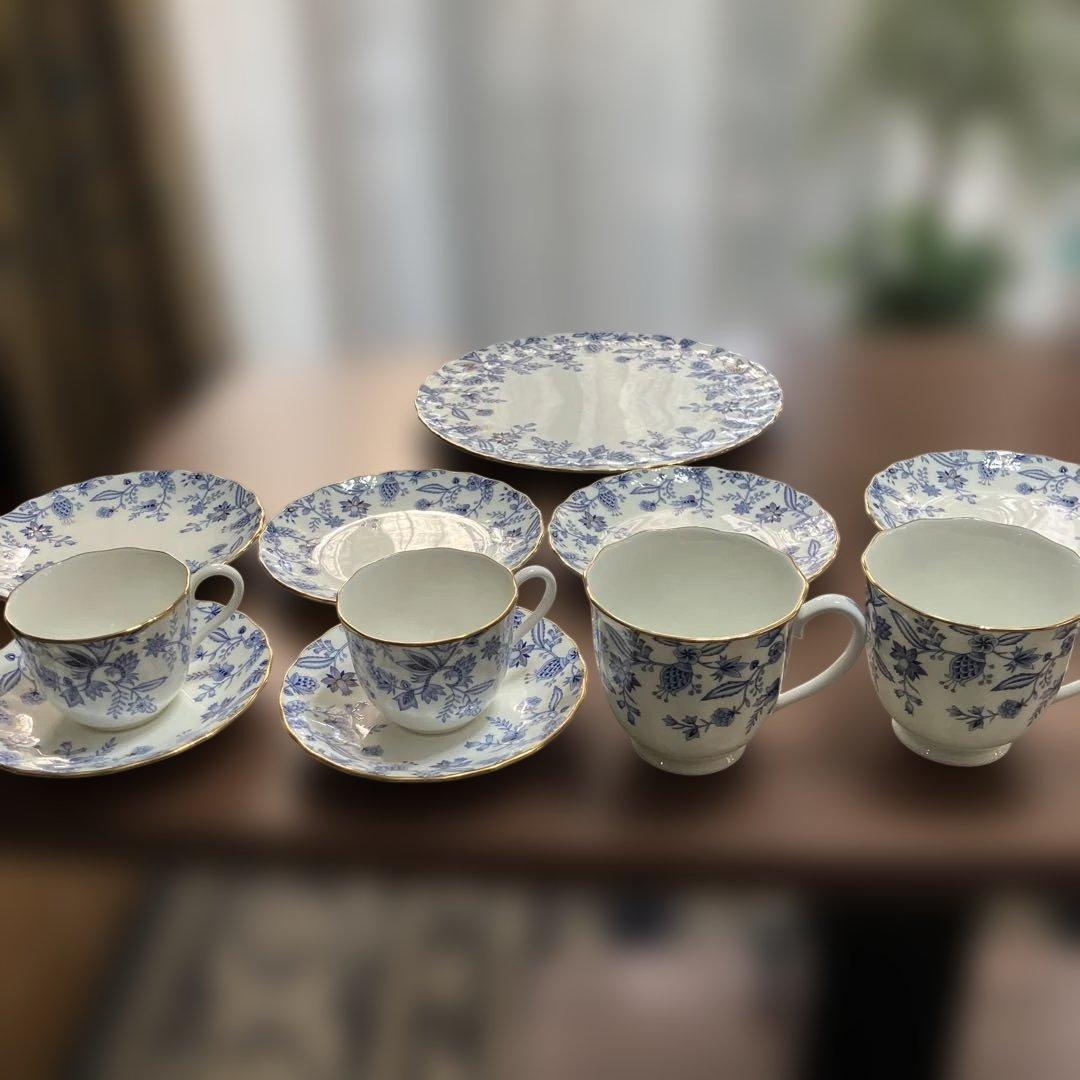 ノリタケ ブルーソレンティーノ食器セット目立った傷や汚れなし