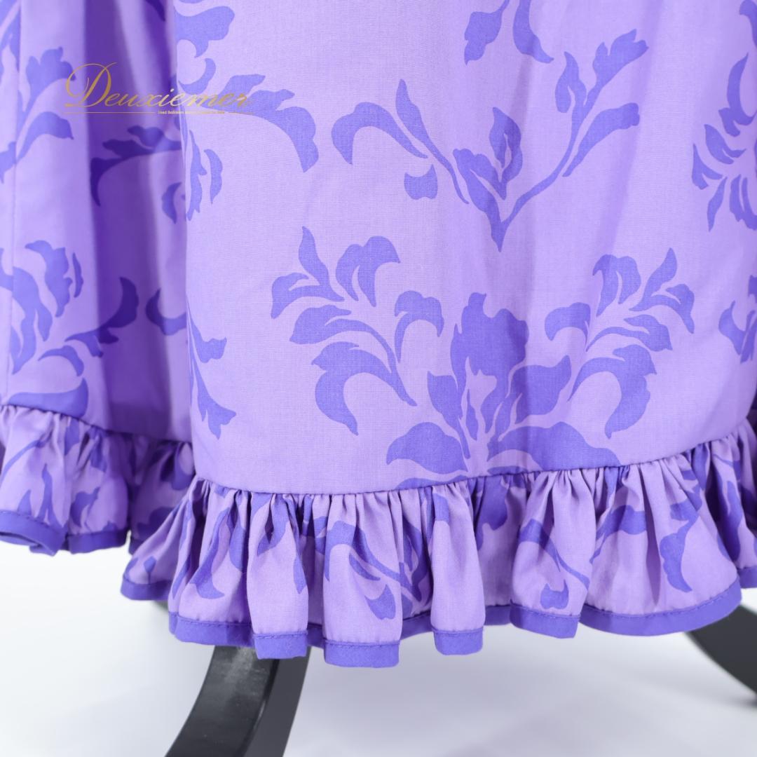 美品 ハワイ製 フラダンス衣装】パープル Princess Kaiulani