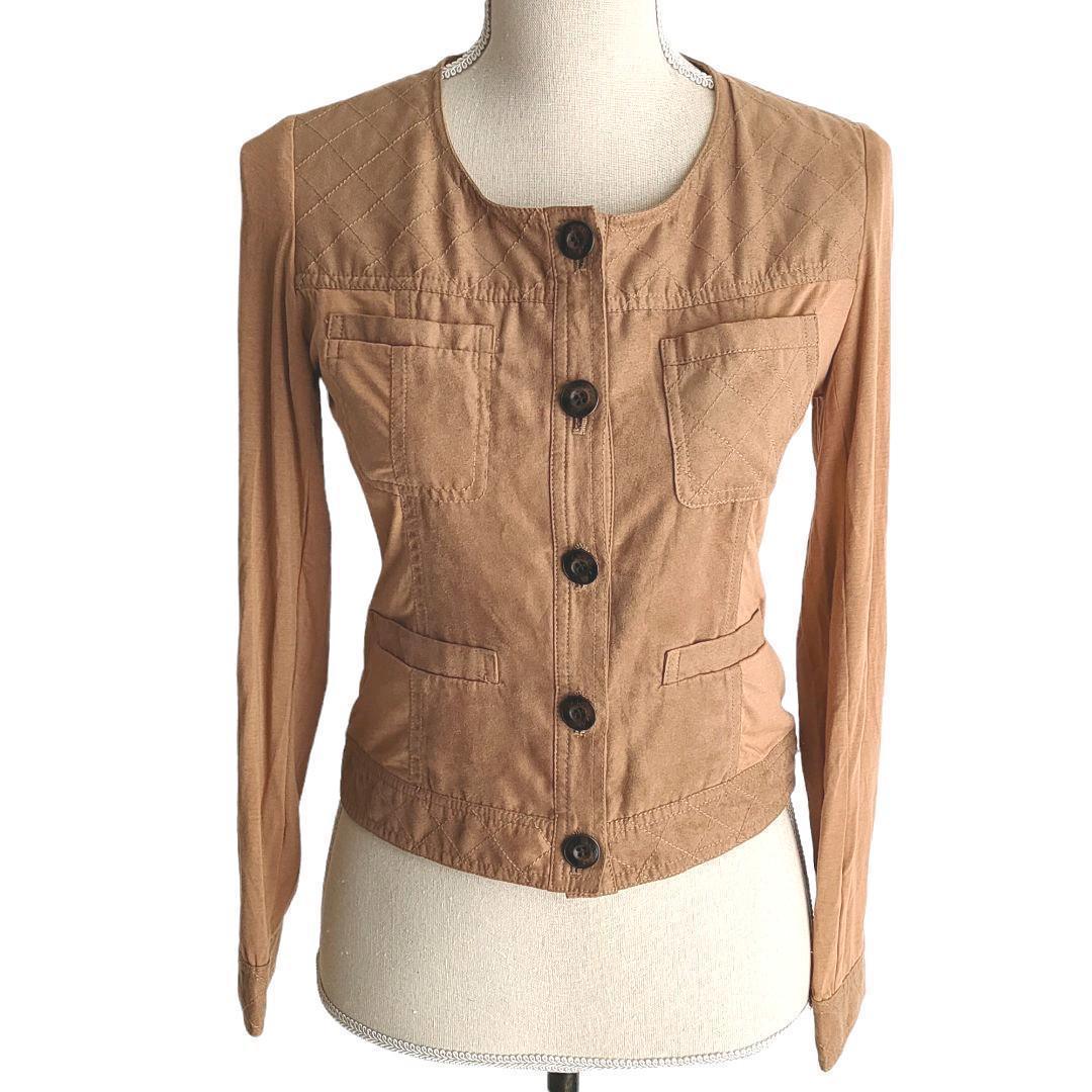 2way マーブルボタン 年中活用♡ VICKY ベージュ ジャケット ビッキー-