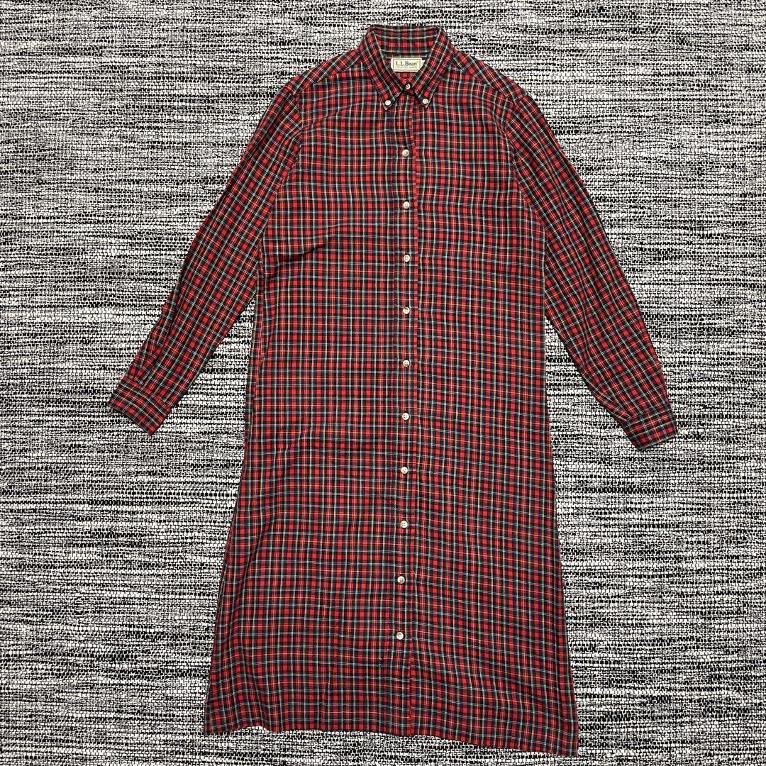L.L.Bean 90s エルエルビーン BDシャツロングワンピース 5,336円