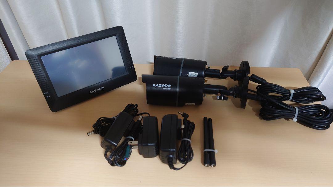 【動作良好】 MASPRO マスプロ電工 監視カメラ 2台セット WHC7M