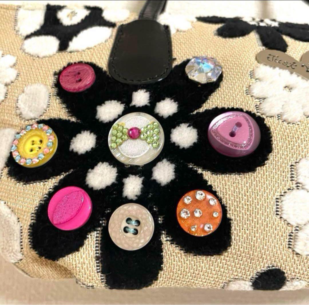 新品未使用 シンクビー マーガレット ハンドバック 花柄 刺繍